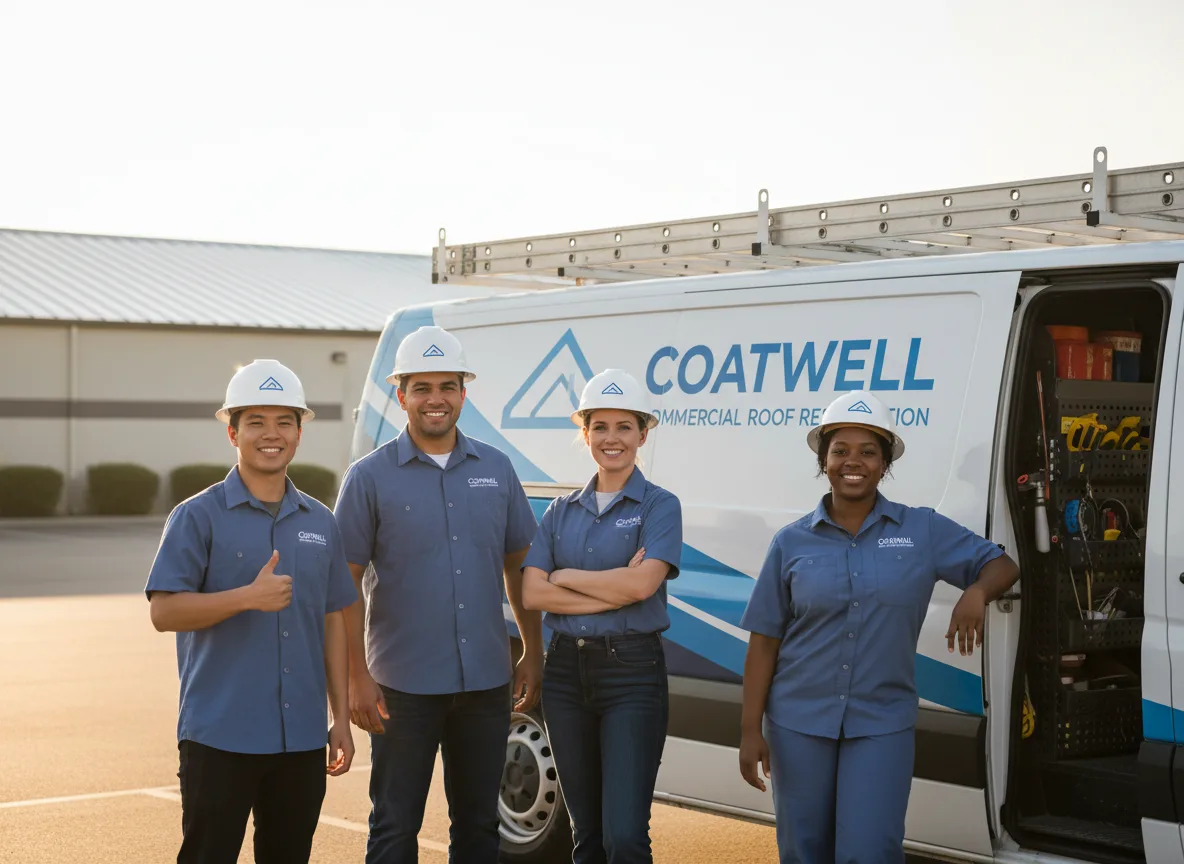 Commercial roof coating company in Walcott, IA